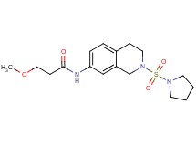3-methoxy-N-[2-(1-pyrrolidinylsulfonyl)-1,2,3,4-tetrahydro-7-isoquinolinyl]propanamide