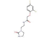 2-(2,4-difluorophenoxy)-N-[2-(2-oxo-1-imidazolidinyl)ethyl]acetamide