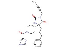 3-(2-butyn-1-yl)-5-[1-(1H-imidazol-4-ylcarbonyl)-4-piperidinyl]-5-(3-phenylpropyl)-2,4-imidazolidinedione