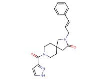 2-[(2E)-3-phenylprop-2-en-1-yl]-8-(1H-pyrazol-3-ylcarbonyl)-2,8-diazaspiro[4.5]decan-3-one