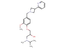 1-[isopropyl(methyl)amino]-3-{2-methoxy-4-[(3-pyridin-2-ylazetidin-1-yl)methyl]phenoxy}propan-2-ol