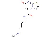 N-[4-(methylamino)butyl]-7-oxo-7H-[1,3]thiazolo[3,2-a]pyrimidine-5-carboxamide