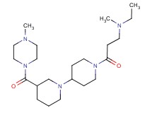 N-ethyl-N-methyl-3-{3-[(4-methylpiperazin-1-yl)carbonyl]-1,4'-bipiperidin-1'-yl}-3-oxopropan-1-amine