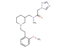 N-({1-[2-(2-methoxyphenyl)ethyl]-3-piperidinyl}methyl)-N-methyl-2-(1H-1,2,4-triazol-1-yl)acetamide