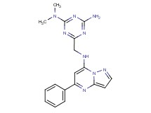 N,N-dimethyl-6-{[(5-phenylpyrazolo[1,5-a]pyrimidin-7-yl)amino]methyl}-1,3,5-triazine-2,4-diamine