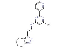 6-methyl-2-pyridin-3-yl-N-[2-(4,5,6,7-tetrahydro-2H-indazol-3-yl)ethyl]pyrimidin-4-amine