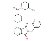 4-{4-[(3-methyl-1-piperidinyl)carbonyl]-1-piperidinyl}-2-(3-pyridinylmethyl)-1H-isoindole-1,3(2H)-dione