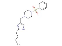 1-[(2-butyl-1H-imidazol-4-yl)methyl]-4-(phenylsulfonyl)piperazine