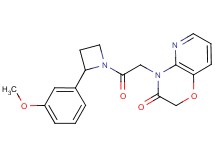 4-{2-[2-(3-methoxyphenyl)azetidin-1-yl]-2-oxoethyl}-2H-pyrido[3,2-b][1,4]oxazin-3(4H)-one