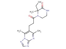 4-[3-(5,7-dimethyl[1,2,4]triazolo[1,5-a]pyrimidin-6-yl)propanoyl]-3-ethyl-3-methylpiperazin-2-one
