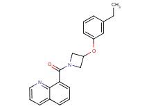 8-{[3-(3-ethylphenoxy)-1-azetidinyl]carbonyl}quinoline