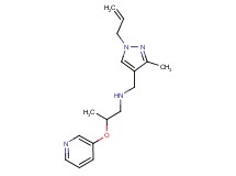 N-[(1-allyl-3-methyl-1H-pyrazol-4-yl)methyl]-2-(pyridin-3-yloxy)propan-1-amine