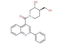 (3R*,4R*)-4-(hydroxymethyl)-1-[(2-phenyl-4-quinolinyl)carbonyl]-3-piperidinol