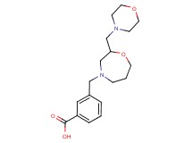 3-{[2-(morpholin-4-ylmethyl)-1,4-oxazepan-4-yl]methyl}benzoic acid