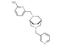 (1S*,5R*)-6-[(6-methyl-2-pyridinyl)methyl]-3-(3-pyridinylmethyl)-3,6-diazabicyclo[3.2.2]nonane