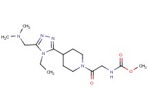 methyl [2-(4-{5-[(dimethylamino)methyl]-4-ethyl-4H-1,2,4-triazol-3-yl}piperidin-1-yl)-2-oxoethyl]carbamate