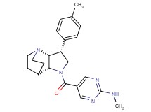 N-methyl-5-{[(3R*,3aR*,7aR*)-3-(4-methylphenyl)hexahydro-4,7-ethanopyrrolo[3,2-b]pyridin-1(2H)-yl]carbonyl}pyrimidin-2-amine