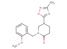 1-(2-methoxybenzyl)-5-(3-methyl-1,2,4-oxadiazol-5-yl)-2-piperidinone