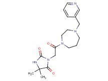 5,5-dimethyl-3-{2-oxo-2-[4-(3-pyridinylmethyl)-1,4-diazepan-1-yl]ethyl}-2,4-imidazolidinedione