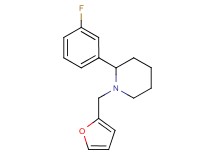 2-(3-fluorophenyl)-1-(2-furylmethyl)piperidine