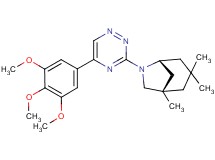 (1S*,5R*)-1,3,3-trimethyl-6-[5-(3,4,5-trimethoxyphenyl)-1,2,4-triazin-3-yl]-6-azabicyclo[3.2.1]octane