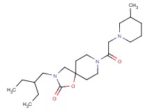 3-(2-ethylbutyl)-8-[(3-methylpiperidin-1-yl)acetyl]-1-oxa-3,8-diazaspiro[4.5]decan-2-one