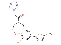 7-(5-methyl-2-thienyl)-4-(1H-1,2,4-triazol-1-ylacetyl)-2,3,4,5-tetrahydro-1,4-benzoxazepin-9-ol