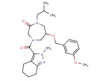 1-isobutyl-6-[(3-methoxybenzyl)oxy]-4-[(2-methyl-4,5,6,7-tetrahydro-2H-indazol-3-yl)carbonyl]-1,4-diazepan-2-one