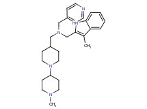 1-(1'-methyl-1,4'-bipiperidin-4-yl)-N-[(3-methyl-1H-indol-2-yl)methyl]-N-(4-pyridinylmethyl)methanamine