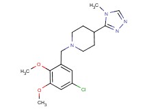 1-(5-chloro-2,3-dimethoxybenzyl)-4-(4-methyl-4H-1,2,4-triazol-3-yl)piperidine