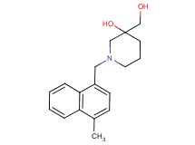3-(hydroxymethyl)-1-[(4-methyl-1-naphthyl)methyl]-3-piperidinol