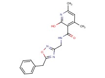 N-[(5-benzyl-1,2,4-oxadiazol-3-yl)methyl]-2-hydroxy-4,6-dimethylnicotinamide