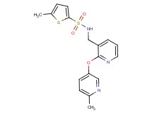 5-methyl-N-({2-[(6-methyl-3-pyridinyl)oxy]-3-pyridinyl}methyl)-2-thiophenesulfonamide