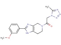 2-(3-methoxyphenyl)-5-[(5-methyl-1H-tetrazol-1-yl)acetyl]-4,5,6,7-tetrahydro-1H-imidazo[4,5-c]pyridine