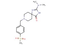 2-(dimethylamino)-8-[4-(methylsulfonyl)benzyl]-1,3,8-triazaspiro[4.5]dec-1-en-4-one