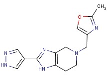 5-[(2-methyl-1,3-oxazol-4-yl)methyl]-2-(1H-pyrazol-4-yl)-4,5,6,7-tetrahydro-1H-imidazo[4,5-c]pyridine