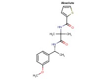 N-(2-{[(1R)-1-(3-methoxyphenyl)ethyl]amino}-1,1-dimethyl-2-oxoethyl)thiophene-2-carboxamide