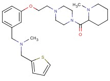 N-methyl-1-[3-(2-{4-[(1-methyl-2-piperidinyl)carbonyl]-1-piperazinyl}ethoxy)phenyl]-N-(2-thienylmethyl)methanamine