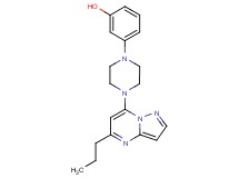 3-[4-(5-propylpyrazolo[1,5-a]pyrimidin-7-yl)piperazin-1-yl]phenol