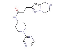 N-[1-(2-pyrazinyl)-4-piperidinyl]-3-(4,5,6,7-tetrahydropyrazolo[1,5-a]pyrazin-2-yl)propanamide dihydrochloride