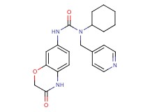 N-cyclohexyl-N'-(3-oxo-3,4-dihydro-2H-1,4-benzoxazin-7-yl)-N-(pyridin-4-ylmethyl)urea