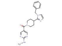 5-{[4-(1-benzyl-1H-imidazol-2-yl)-1-piperidinyl]carbonyl}-N-methyl-2-pyrimidinamine