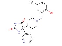 5-[1-(2-hydroxy-5-methylbenzyl)piperidin-4-yl]-5-pyridin-3-ylimidazolidine-2,4-dione