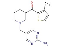{1-[(2-amino-5-pyrimidinyl)methyl]-3-piperidinyl}(3-methyl-2-thienyl)methanone