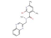 2-hydroxy-N,4,6-trimethyl-N-(2-quinoxalinylmethyl)nicotinamide