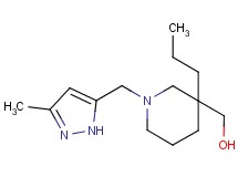 {1-[(3-methyl-1H-pyrazol-5-yl)methyl]-3-propyl-3-piperidinyl}methanol