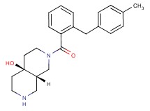 rel-(4aS,8aS)-2-[2-(4-methylbenzyl)benzoyl]octahydro-2,7-naphthyridin-4a(2H)-ol hydrochloride