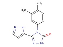 4-(3,4-dimethylphenyl)-5-(1H-pyrazol-5-yl)-2,4-dihydro-3H-1,2,4-triazol-3-one