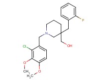 [1-(2-chloro-3,4-dimethoxybenzyl)-3-(2-fluorobenzyl)-3-piperidinyl]methanol