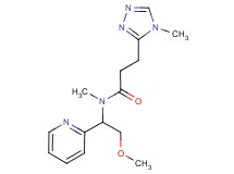 N-(2-methoxy-1-pyridin-2-ylethyl)-N-methyl-3-(4-methyl-4H-1,2,4-triazol-3-yl)propanamide